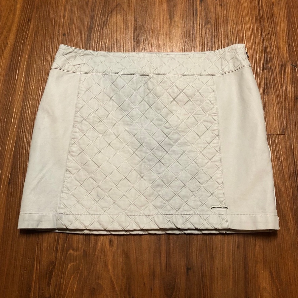 Abercrombie and Fitch Quilted Faux Leather Skirt